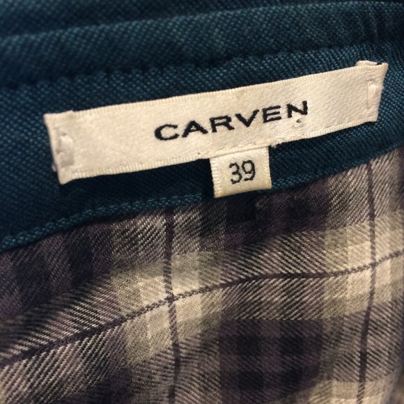 Carven Size 39 Medium Plaid Wool/Cotton Shirt - Picture 4 of 4
